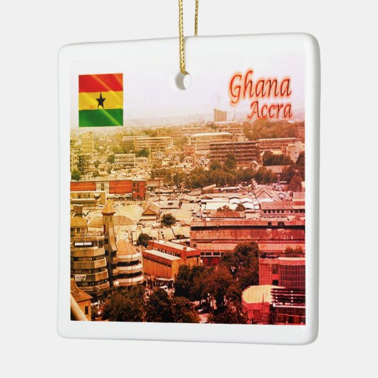 zGH003 ACCRA Noord, Ghana, Afrika, Keramisch Ornament (Links)