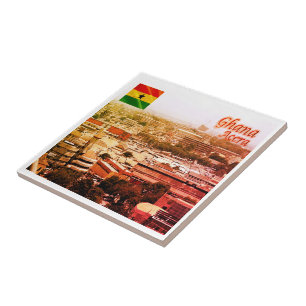 zGH003 ACCRA Noord, Ghana, Afrika, Tegeltje