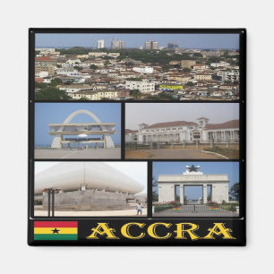 zGH004 ACCRA, Mosaic, Ghana, Afrika, Fridge Magneet