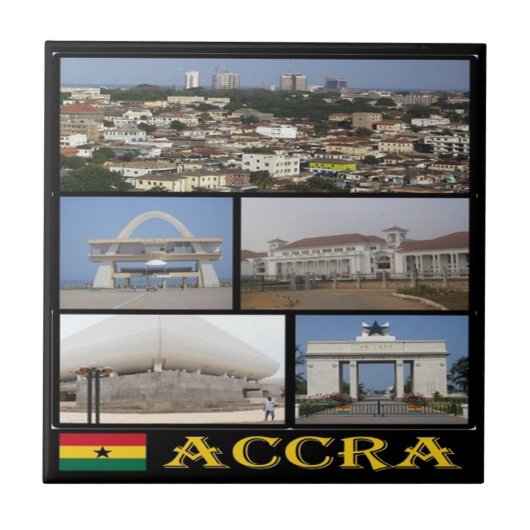 zGH004 ACCRA, Mozaïek, Ghana, Afrika, Tegeltje (Voorkant)