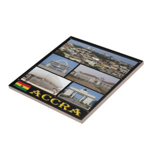 zGH004 ACCRA, Mozaïek, Ghana, Afrika, Tegeltje