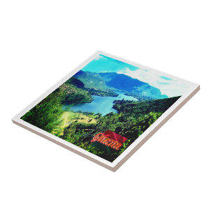 zGH006 GHANA, Volta Lake, Afrika, Tegeltje