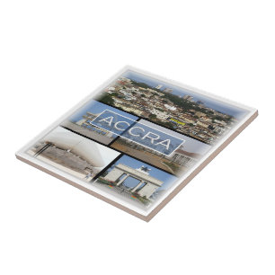 zGH009 ACCRA, Mozaïek, Ghana, Afrika, Tegeltje