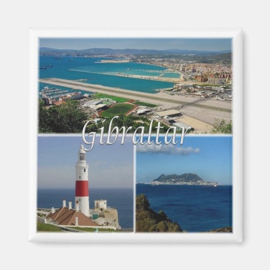 zGI003 GIBRALTAR The Lighthouse, Europe, Fridge Magneet (Voorkant)