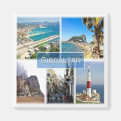 zGI004 GIBRALTAR, Europa, Fridge Magneet (Voorkant)