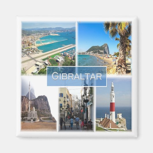 zGI004 GIBRALTAR, Europa, Fridge Magneet (Voorkant)
