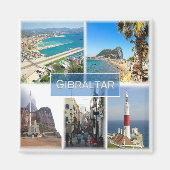 zGI004 GIBRALTAR, Europa, Fridge Magneet (Voorkant)