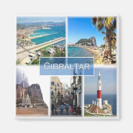 zGI004 GIBRALTAR, Europa, Fridge Magneet (Voorkant)