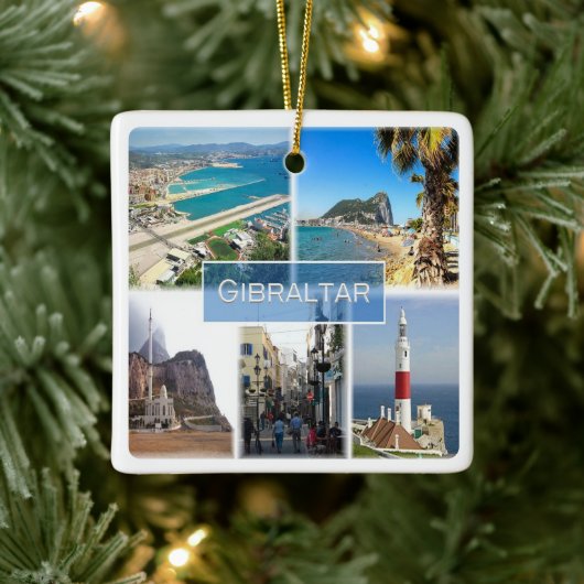 zGI004 GIBRALTAR, Europa, Keramisch Ornament (Boom)