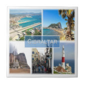 zGI004 GIBRALTAR, Europa, Tegeltje (Voorkant)