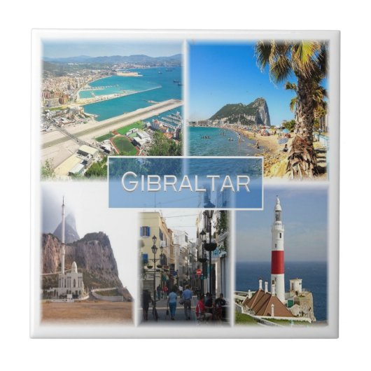 zGI004 GIBRALTAR, Europa, Tegeltje (Voorkant)