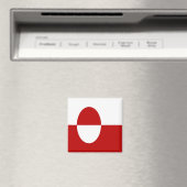 zGL001 GREENLAND Flag, Amerika, Fridge Magneet (Insitu (Vaatwasser))