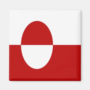 zGL001 GREENLAND Flag, Amerika, Fridge Magneet
