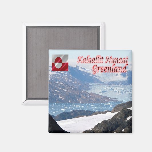 zGL011 GREENLAND, Nuuk Bay, Kalaallit Nunaat, Magneet (Voorkant / Achterkant)