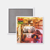 zGM003 BANJUL, Gambia, Tourist Craft Store, Fridge Magneet (Voorkant / Achterkant)