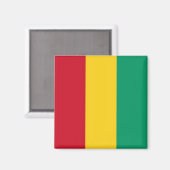 zGN001 GUINEE FLAG, Afrika, Fridge Magneet (Voorkant / Achterkant)