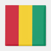zGN001 GUINEE FLAG, Afrika, Fridge Magneet (Voorkant)