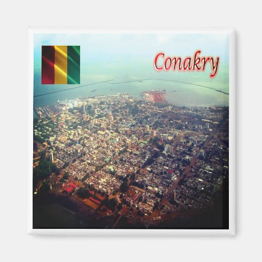 zGN003 CONAKRY, Guinee, Afrika, Fridge Magneet (Voorkant)