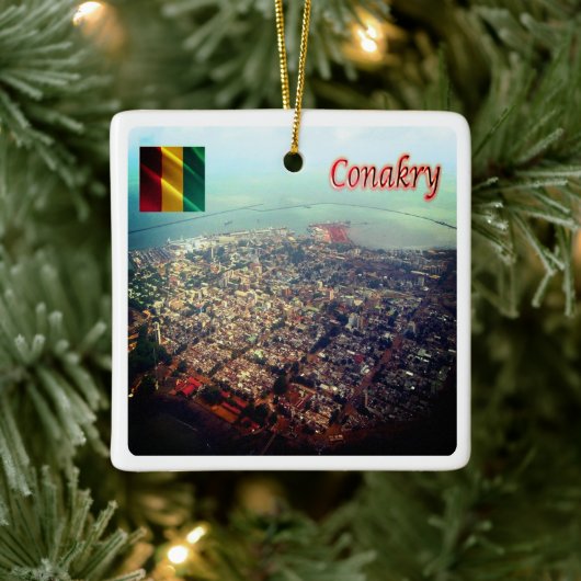 zGN003 CONAKRY, Guinee, Afrika, Keramisch Ornament (Boom)