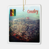 zGN003 CONAKRY, Guinee, Afrika, Keramisch Ornament (Links)