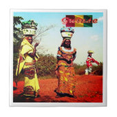 zGN007 GUINEA, Fuel Vrouwen, Afrika, Tegeltje (Voorkant)