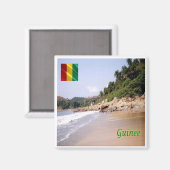 zGN008 GUINEA, Gouverneur's strand, Afrika, Fridge Magneet (Voorkant / Achterkant)