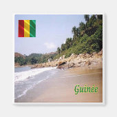 zGN008 GUINEA, Gouverneur's strand, Afrika, Fridge Magneet (Voorkant)