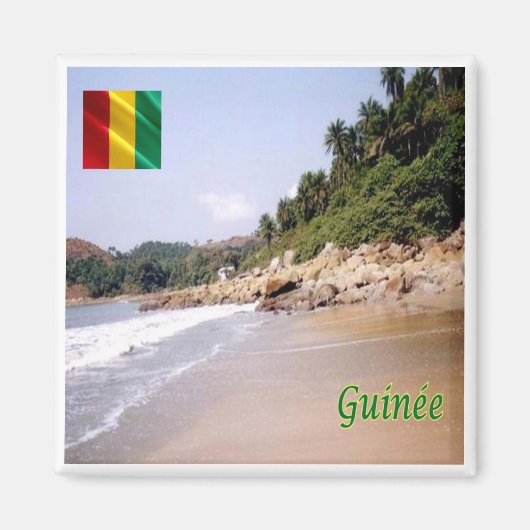 zGN008 GUINEA, Gouverneur's strand, Afrika, Fridge Magneet (Voorkant)