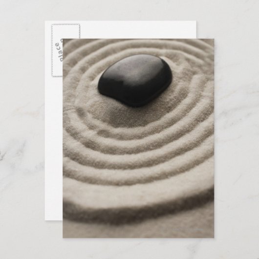 zgn. tuinen met pruimen op gerookt zand briefkaart (Voorkant / Achterkant)