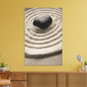 zgn. tuinen met pruimen op gerookt zand canvas afdruk (Insitu (Woonkamer))