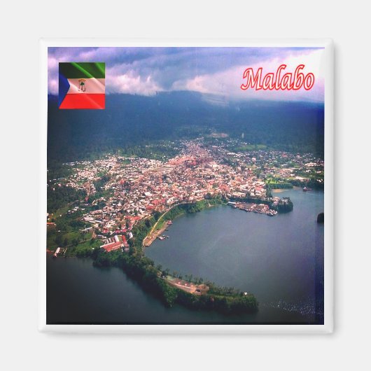 zGQ004 MALABO, Equatoriaal-Guinea, Afrika, Fridge Magneet (Voorkant)