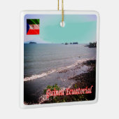 zGQ005 EQUATORIAAL-GUINEA, Panorama, Afrika, Keramisch Ornament (Rechts)