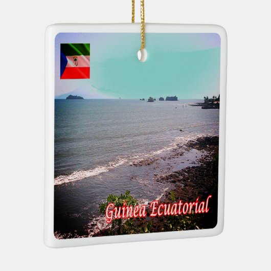 zGQ005 EQUATORIAAL-GUINEA, Panorama, Afrika, Keramisch Ornament (Rechts)