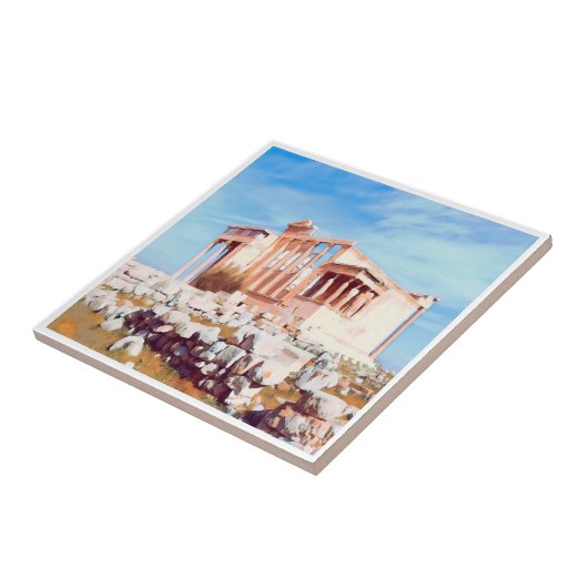 zGR008 ATHENE, Akropolis, Griekenland, Tegeltje (Zijkant)