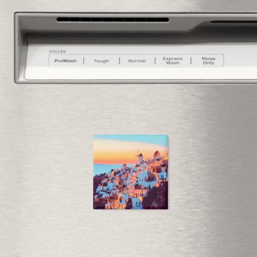 ZGR011 SANTORINI - Griekenland - Fridge Magneet (Insitu (Vaatwasser))