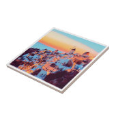 zGR011 SANTORINI, Griekenland, Tegeltje (Zijkant)