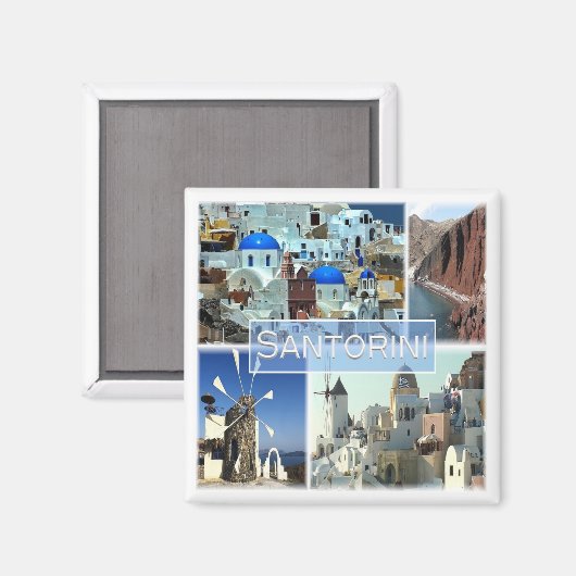 zGR019 SANTORINI Magneet (Voorkant / Achterkant)
