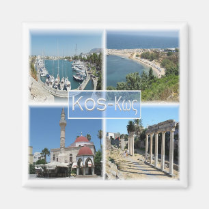 zGR020 mozaïek van KOS, Griekenland, Europa, Fridg Magneet