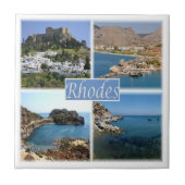 zGR025 RHODES, Griekenland, Europa, Tegeltje (Voorkant)