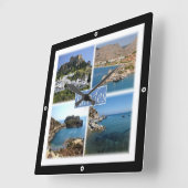 zGR025 RHODES, Griekenland, Europa, Vierkante Klok (Hoek)