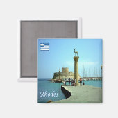 zGR039 RHODES, Griekenland, Fridge Magneet (Voorkant / Achterkant)