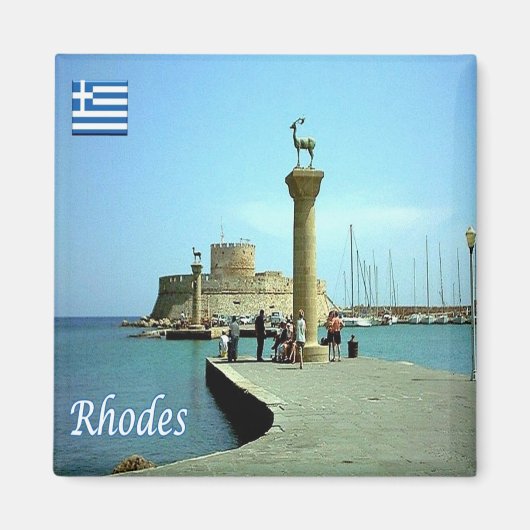 zGR039 RHODES, Griekenland, Fridge Magneet (Voorkant)