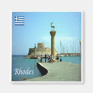 zGR039 RHODES, Griekenland, Fridge Magneet