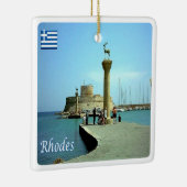 zGR039 RHODES, Griekenland, Keramisch Ornament (Rechts)