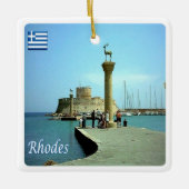 zGR039 RHODES, Griekenland, Keramisch Ornament (Voorkant)