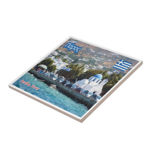 zGR044 PAROS, Griekenland, Tegeltje