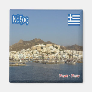 zGR047 NAXOS, Griekenland, Koelkast Magneet
