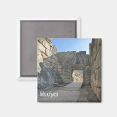 zGR051 MICENE Griekenland, Koelkast Magneet (Voorkant / Achterkant)