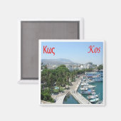 zGR055 KOS, Griekenland, Fridge Magneet (Voorkant / Achterkant)