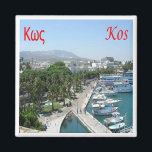 zGR055 KOS, Griekenland, Fridge Magneet<br><div class="desc">Hier vind je het souvenir van je vakantie. Deze categorie bevat kogelvrije magneten van vele plaatsen in Griekenland. (zGR055 KOS, Griekenland, koelkast magneet). Verbazingwekkende vrienden en familieleden met de unieke souvenirs van uw geweldige reis. Probeer ons. #LeoPepeDesign - Europe griekenland, leopedesign, reisfototoerisme, cadeau souvenir gadget fridge magnet, panorama aerial uitzicht...</div>